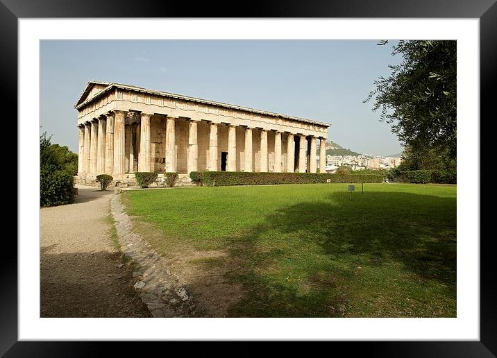  The Temple of Hephaestus Framed Mounted Print by Stephen Taylor