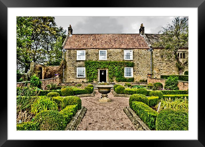  Northumberland Cottage And Garderns Framed Mounted Print by Tanya Hall