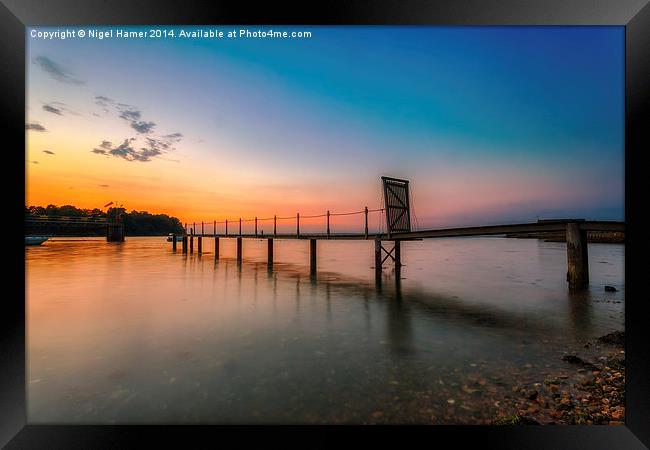 Fishbourne Jetty Framed Print by Wight Landscapes