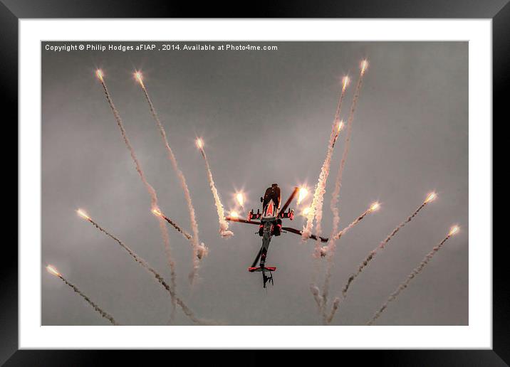 Apache Fireworks  Framed Mounted Print by Philip Hodges aFIAP ,
