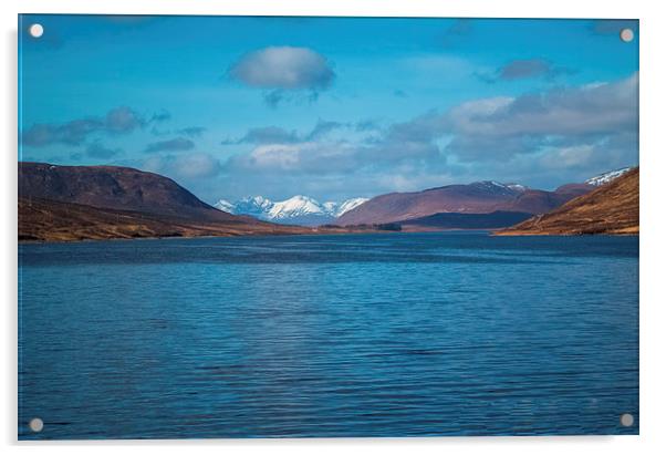 Loch Achall  Acrylic by Stuart Sinclair