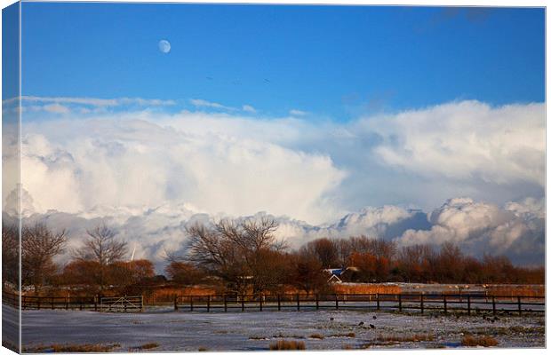  Snow clouds Canvas Print by Stephen Prosser