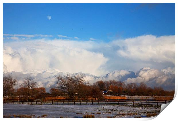  Snow clouds Print by Stephen Prosser