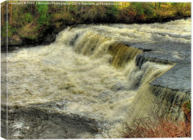  Middle Falls Aysgarth  - Yorkshire Dales Canvas Print by Colin Williams Photography
