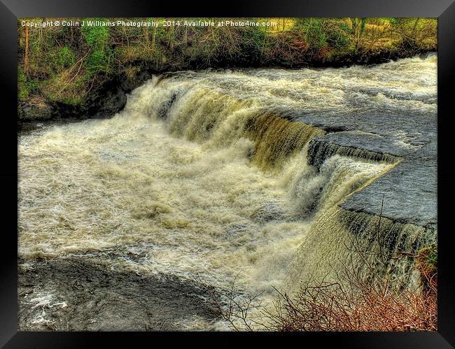  Middle Falls Aysgarth  - Yorkshire Dales Framed Print by Colin Williams Photography