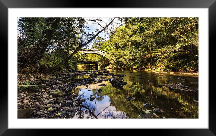  Beggars Bridge Glaisdale Framed Mounted Print by keith sayer