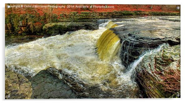   Lower Falls Aysgarth 1 - Yorkshire Dales Acrylic by Colin Williams Photography