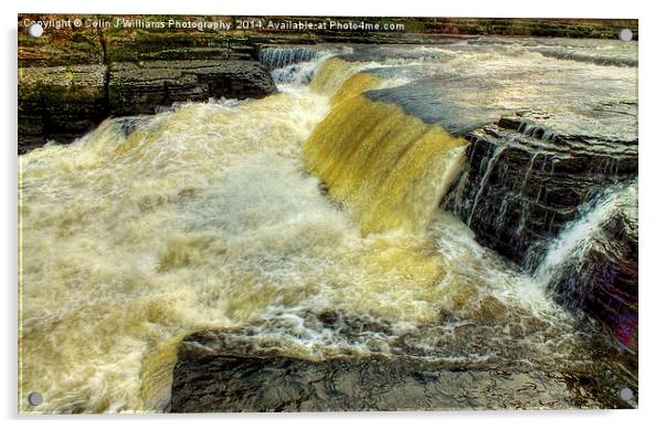  Lower Falls Aysgarth 2 - Yorkshire Dales Acrylic by Colin Williams Photography