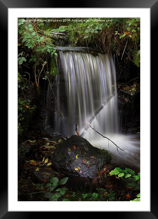 Mill Race at Rivelin Valley  Framed Mounted Print by Wayne Molyneux