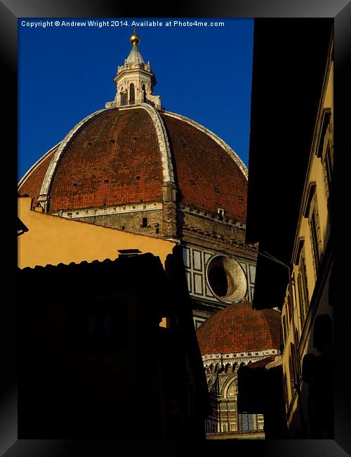  The Duomo, Florence from Via Dei Servi Framed Print by Andrew Wright