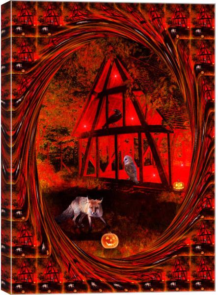  The Halloween Party (Two). Canvas Print by Heather Goodwin
