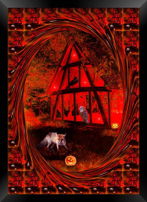  The Halloween Party (Two). Framed Print by Heather Goodwin