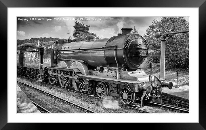  Weybourne Station Steam Train Framed Mounted Print by Alan Simpson