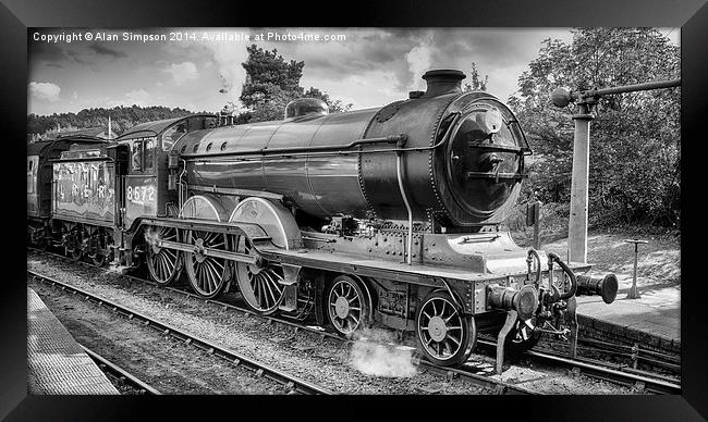  Weybourne Station Steam Train Framed Print by Alan Simpson