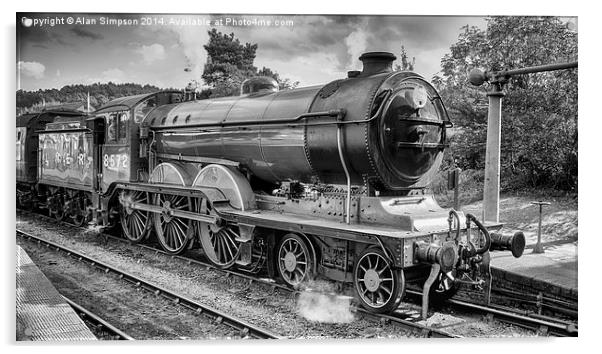  Weybourne Station Steam Train Acrylic by Alan Simpson