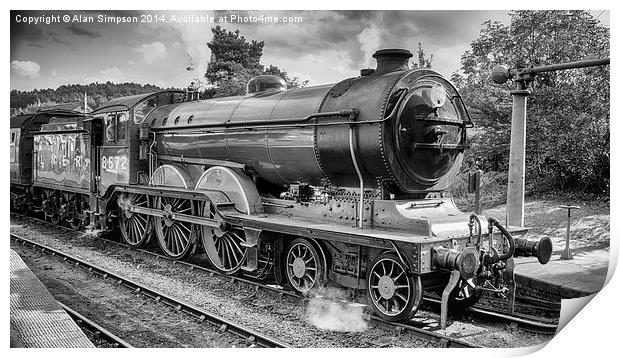  Weybourne Station Steam Train Print by Alan Simpson