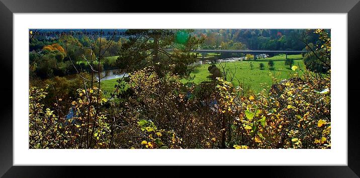 Autumn Landscape Framed Mounted Print by philip milner