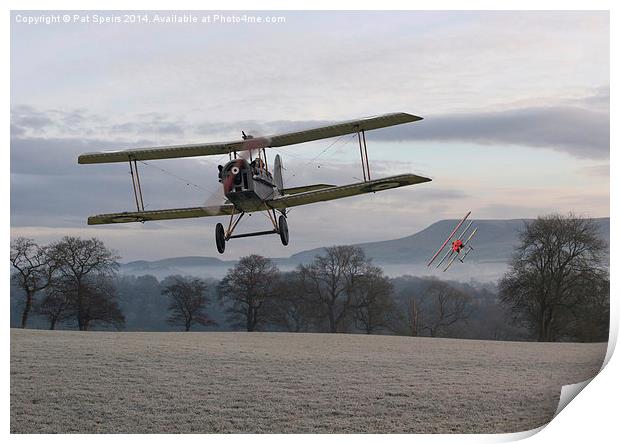  WW1 SE5a - 'Catch me if you can' Print by Pat Speirs