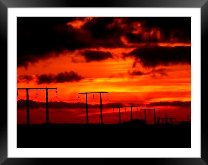  Sunset #5 Framed Mounted Print by Lance Hollingworth