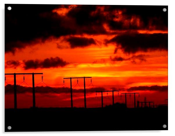  Sunset #5 Acrylic by Lance Hollingworth