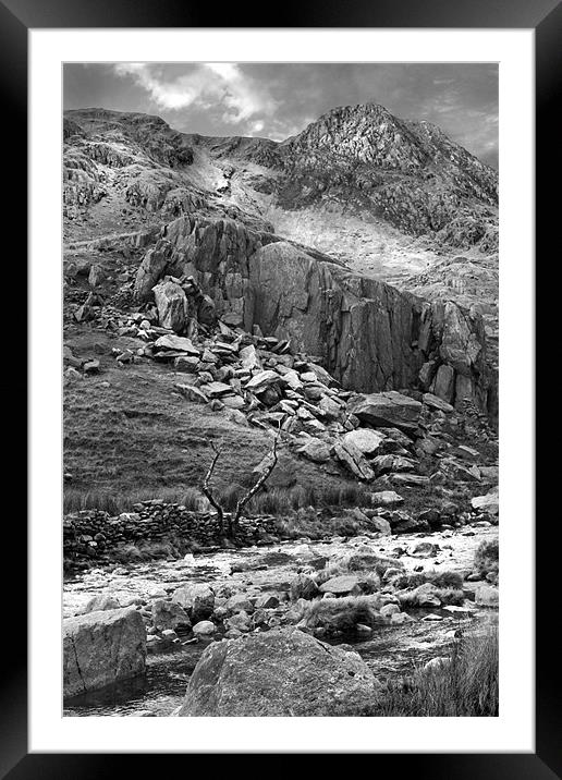 Tough Climb Ahead Framed Mounted Print by Jim kernan