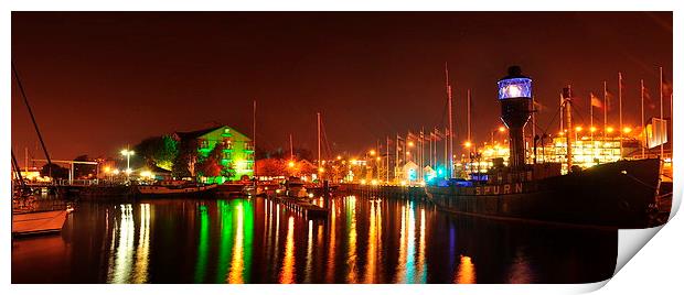  Spurn point Lightship in Hull docks Print by Jon Fixter