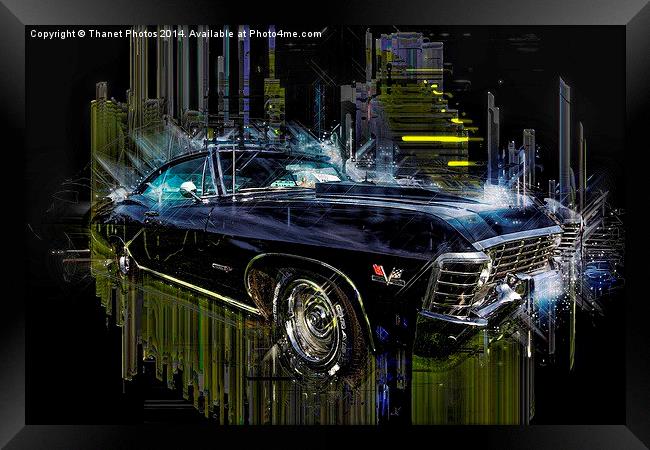  Abstract Chevrolet Impala Framed Print by Thanet Photos