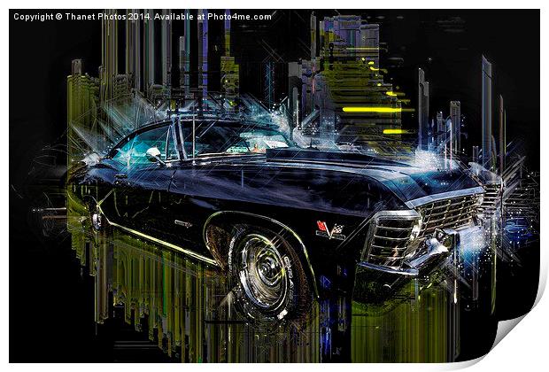  Abstract Chevrolet Impala Print by Thanet Photos