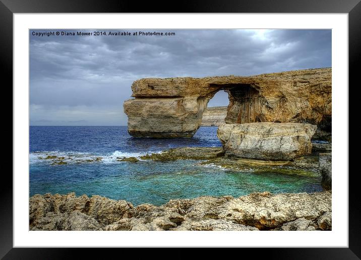  The Azure Window Framed Mounted Print by Diana Mower