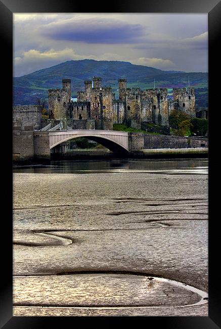 Conwy Castle Framed Print by Jim kernan