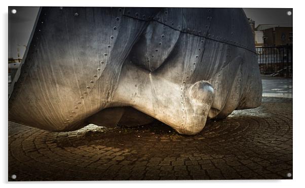  Merchant Seafarer War Memorial Cardiff Bay Acrylic by Leighton Collins