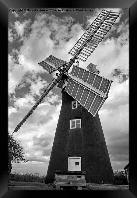  North Leverton Mill Nottinghamshire Framed Print by Nick Wardekker