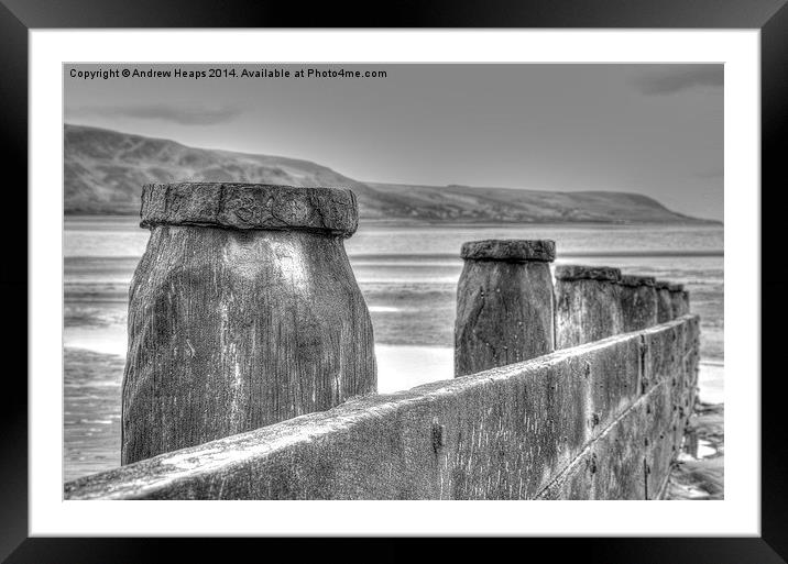 Barmouth Beach Framed Mounted Print by Andrew Heaps