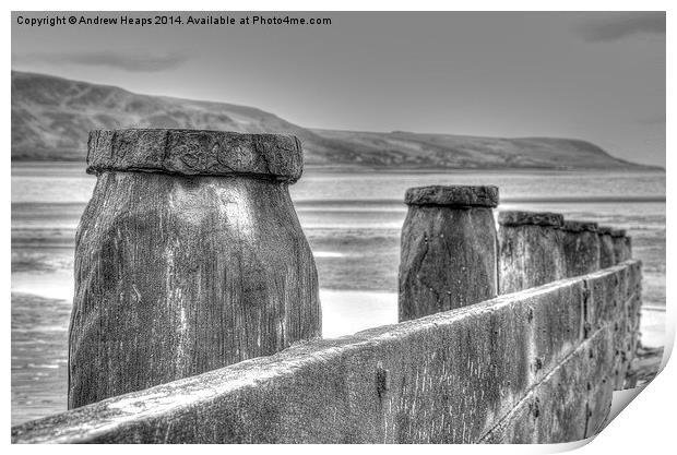  Barmouth Beach Print by Andrew Heaps