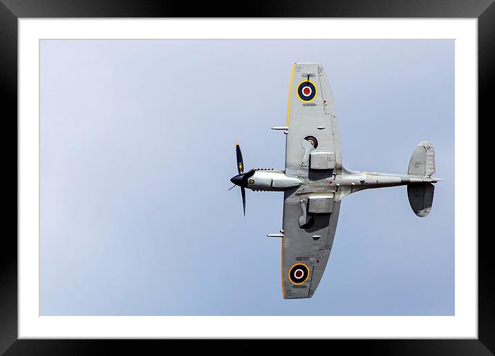  Spitfire pass Framed Mounted Print by Gregory Culley