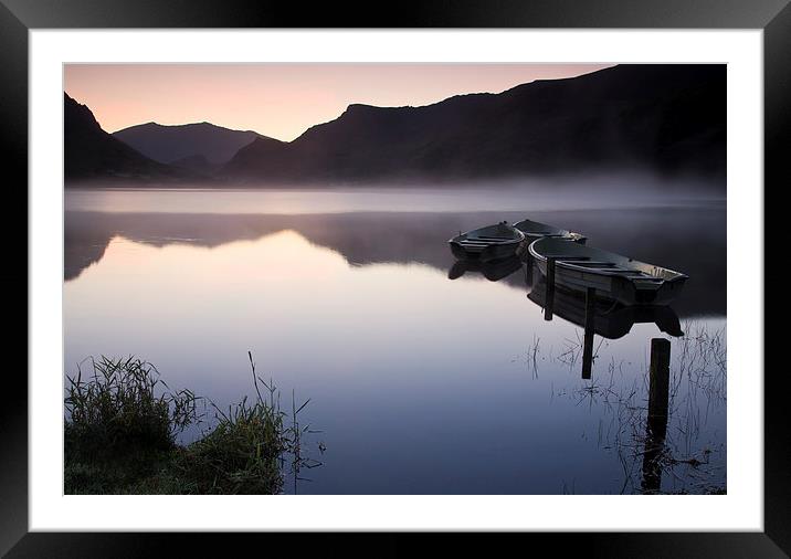  Snowdon from Llyn Nantlle Framed Mounted Print by Rory Trappe