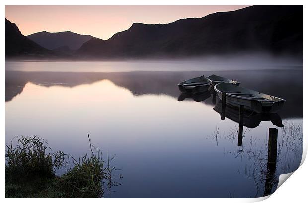  Snowdon from Llyn Nantlle Print by Rory Trappe