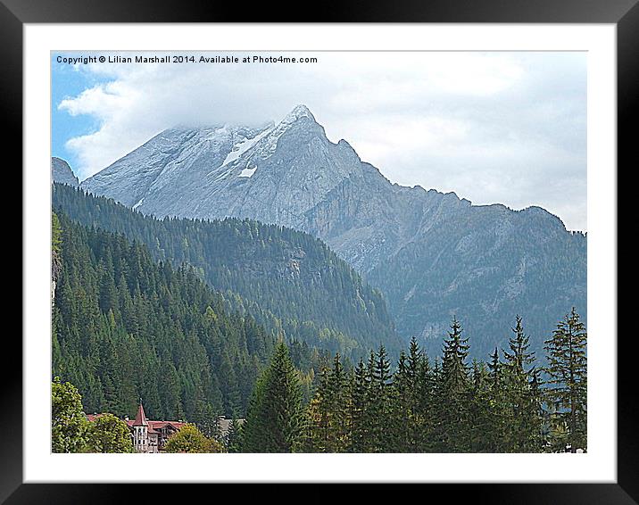  Mist over Marmolada Framed Mounted Print by Lilian Marshall