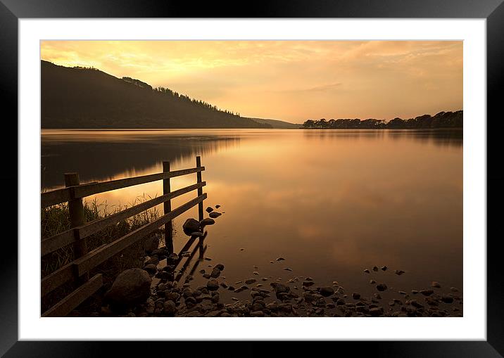  Bassenthwaite Lake Sunset Framed Mounted Print by Matt Cottam