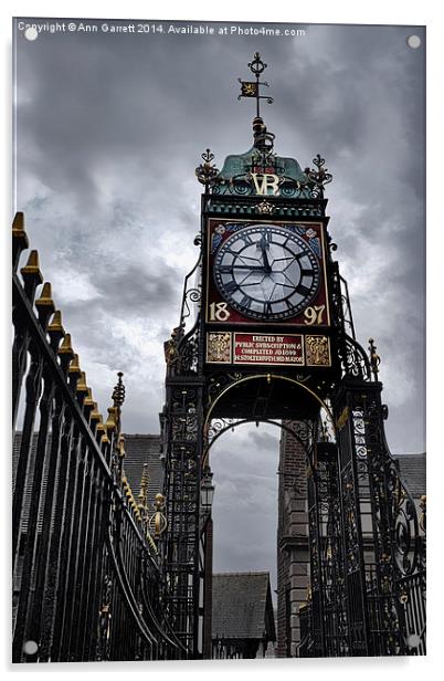 Eastgate Clock Chester Acrylic by Ann Garrett