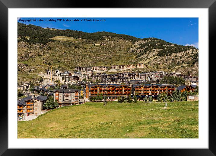 Hotel Nordic in El Tarter, Andorra Framed Mounted Print by colin chalkley