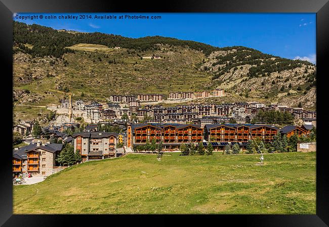 Hotel Nordic in El Tarter, Andorra Framed Print by colin chalkley
