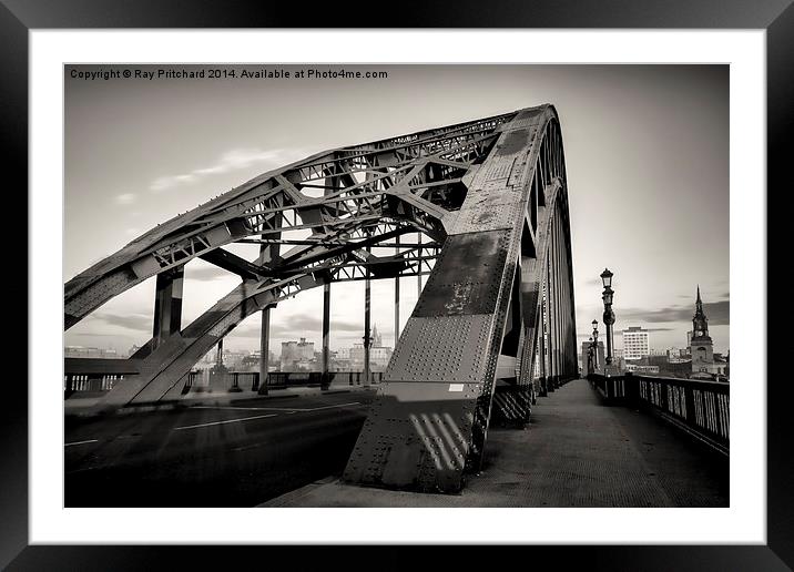Tyne Bridge  Framed Mounted Print by Ray Pritchard