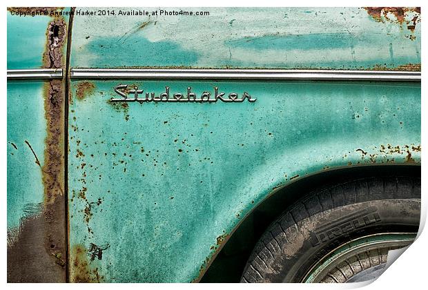 Studebaker Lark VIII automobile Print by Andrew Harker