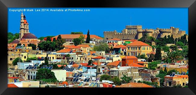  Old Rhodes Town Framed Print by Mark Lee