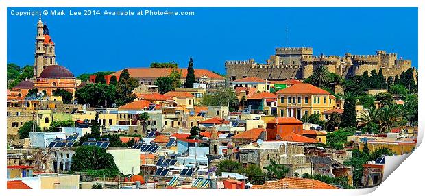  Old Rhodes Town Print by Mark Lee