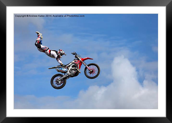 Bolddog Lings FMX Display Team Framed Mounted Print by Andrew Harker