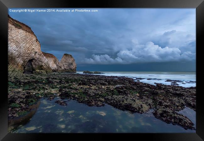 Freshwater Bay Storm Framed Print by Wight Landscapes