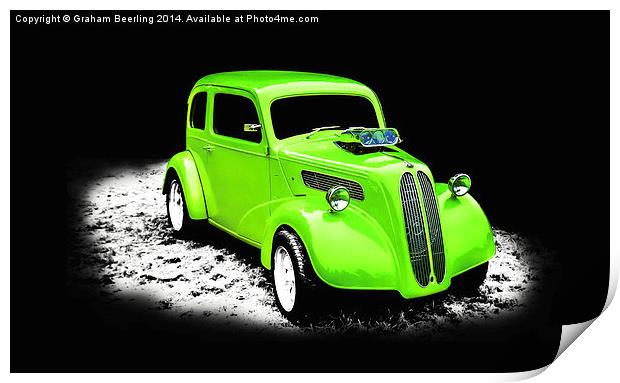   Monster Hot Rod Print by Graham Beerling