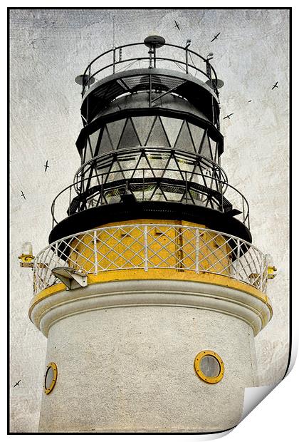  Sumburgh Head Lighthouse Print by Heather Newton